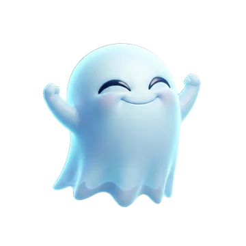 The ghost celebrating